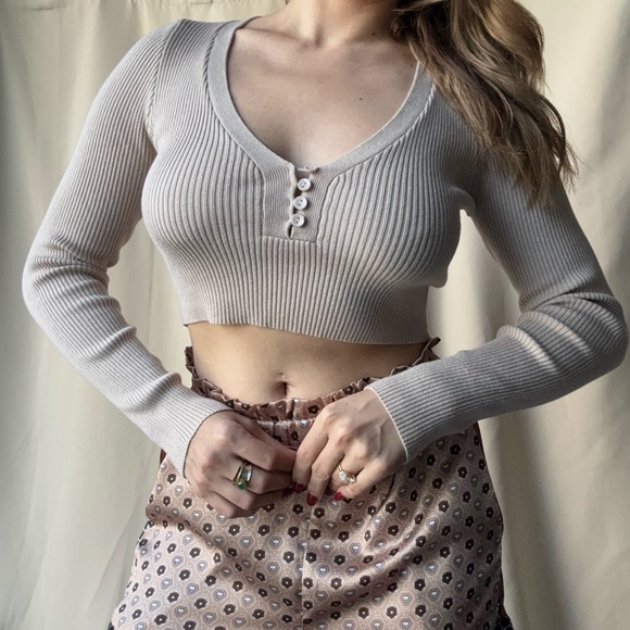 Altar'd State Ribbed Crop Top - Picture 2 of 4